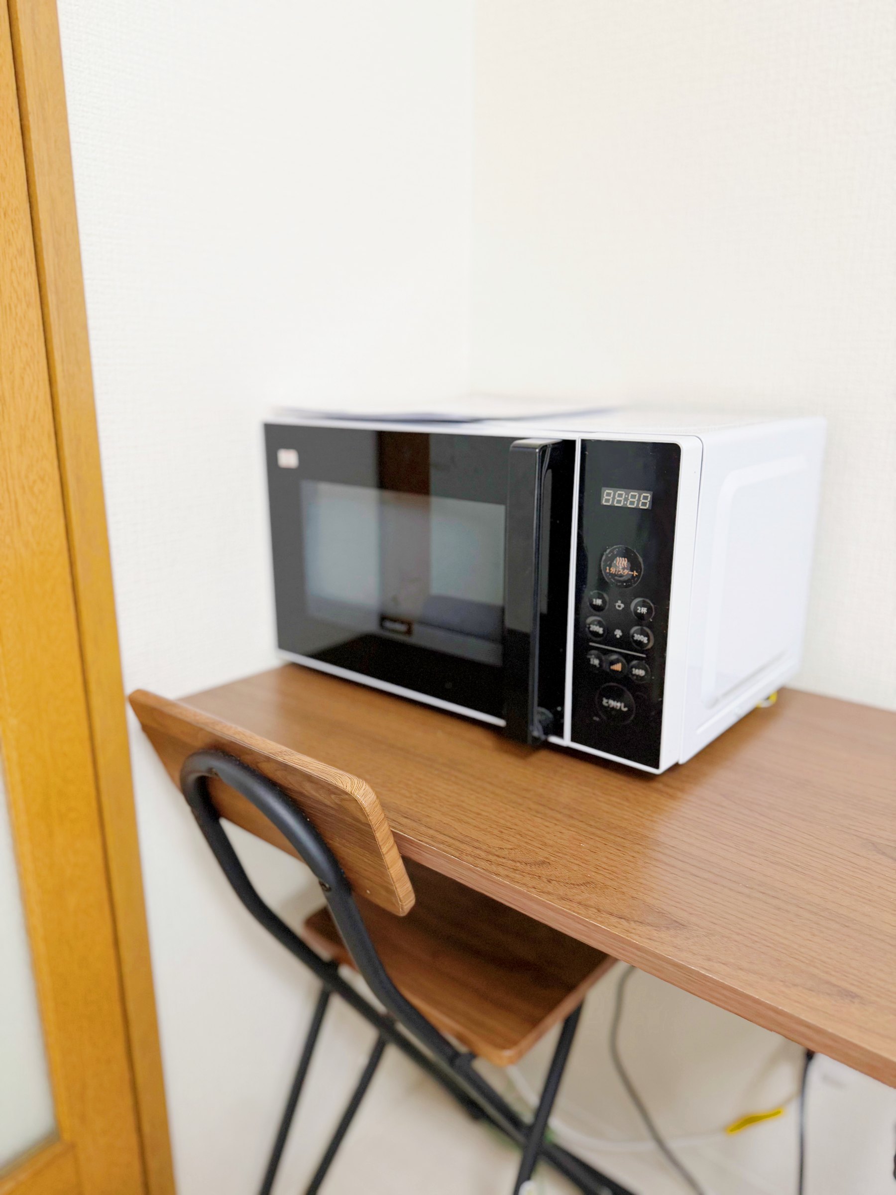 客室内の電子レンジ