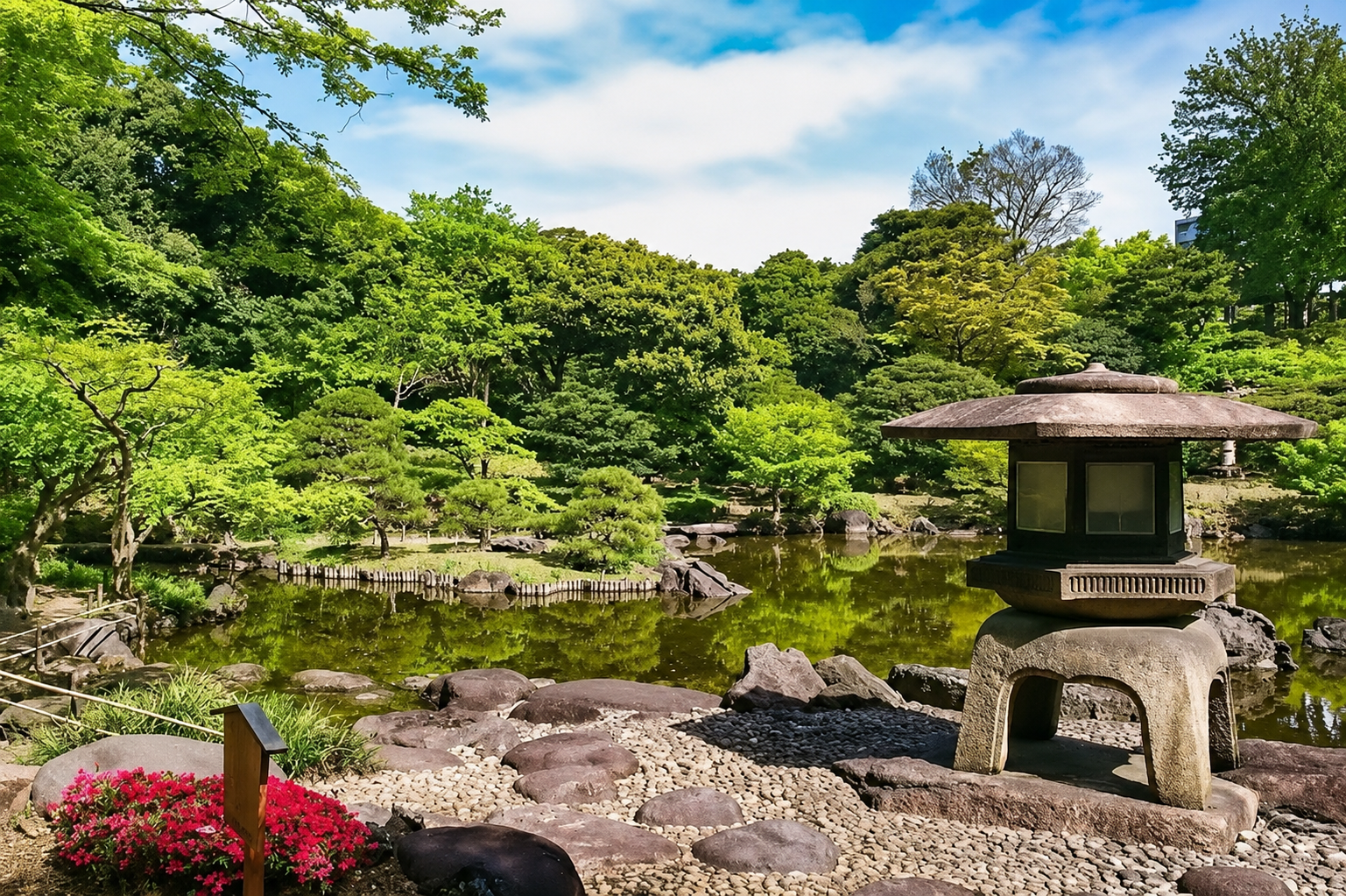 旧古河庭園の日本庭園